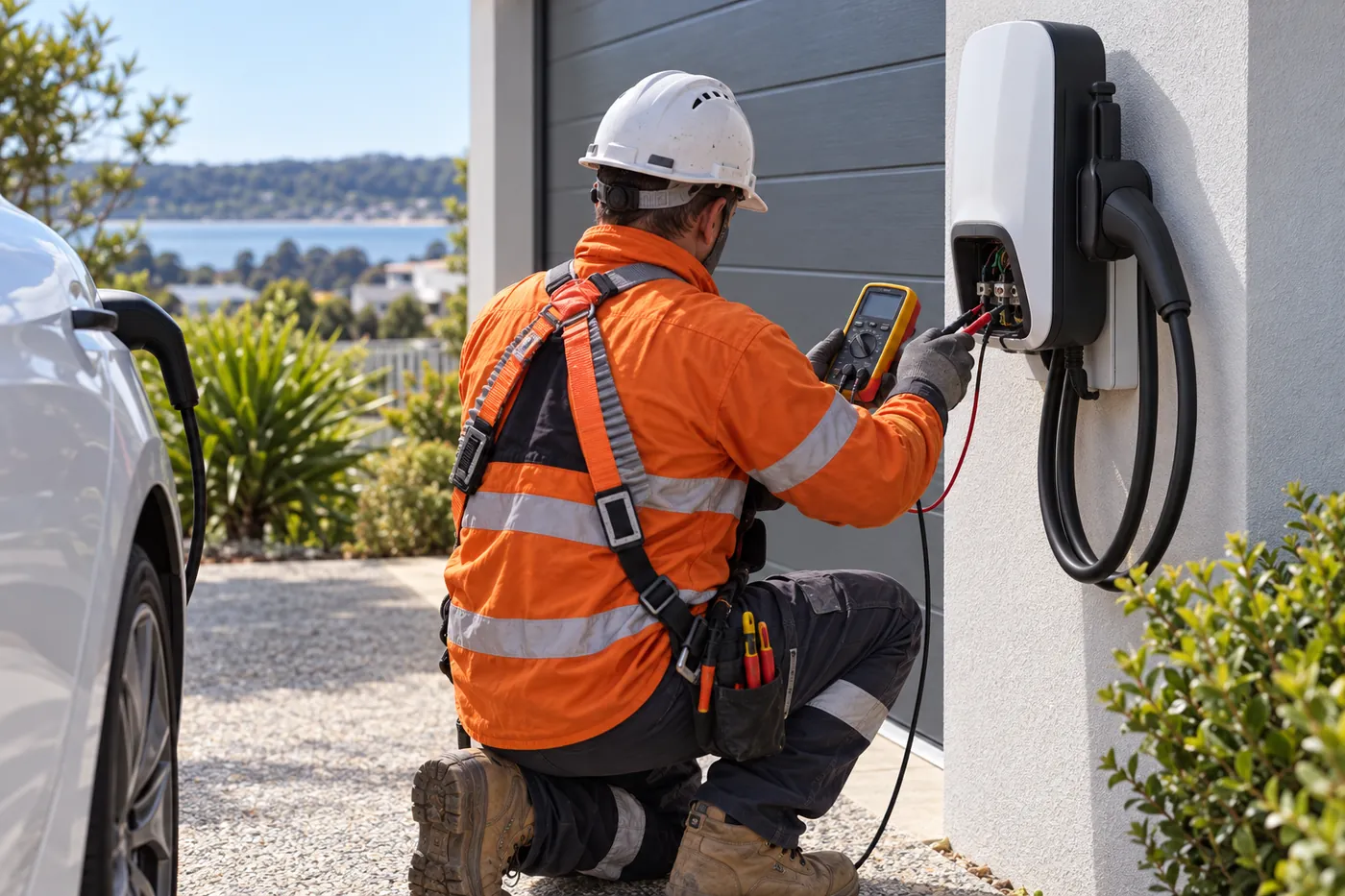 EV Charger Installation - electrician on the Central Coast