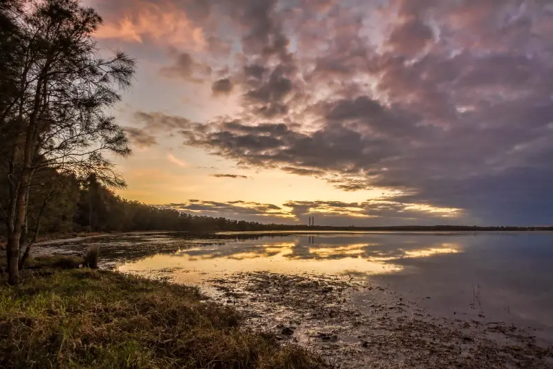 Sunrise over Budgewoi Lake